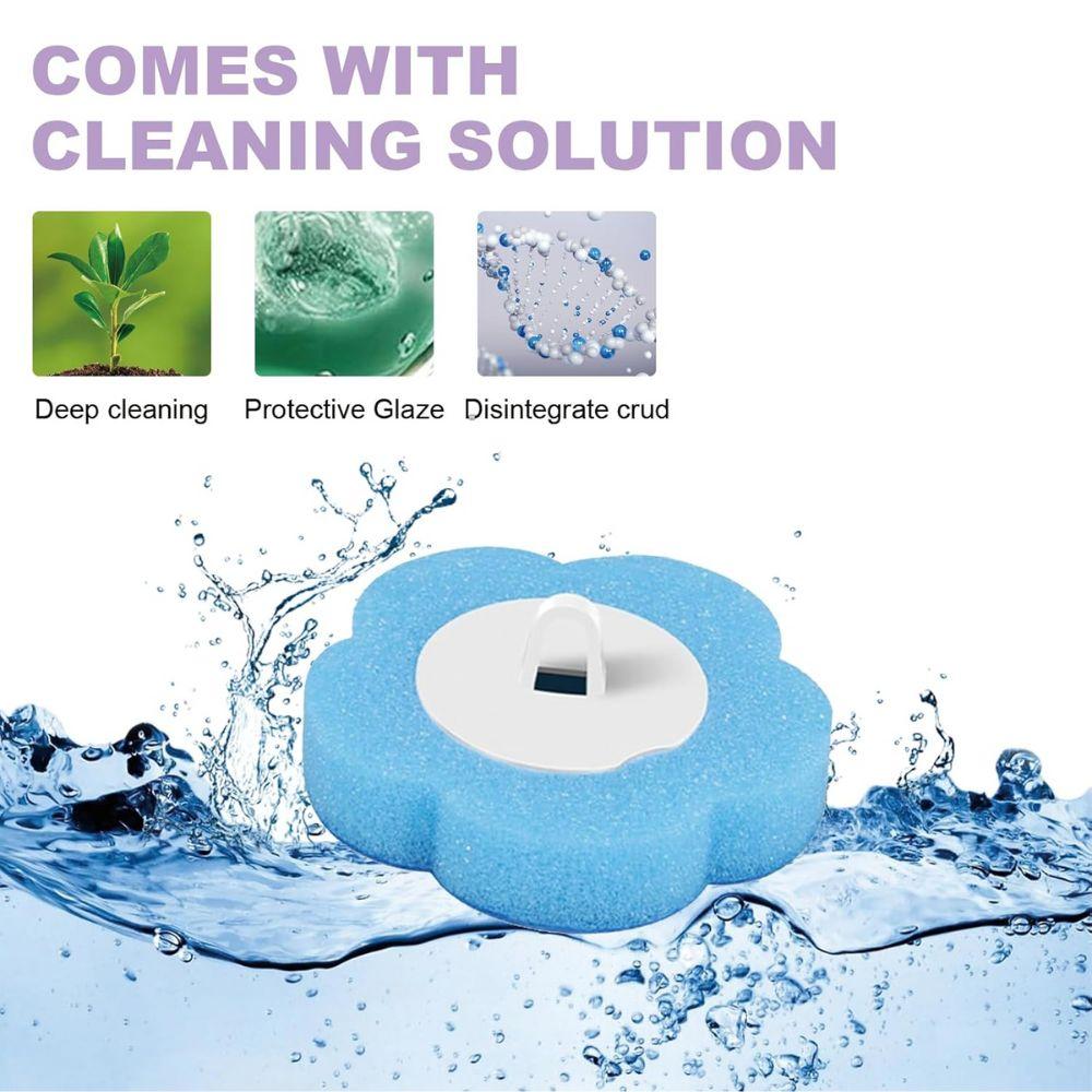 Disposable Toilet Brush Set with Replacement Heads — Hygienic No-Touch Bathroom Cleaner