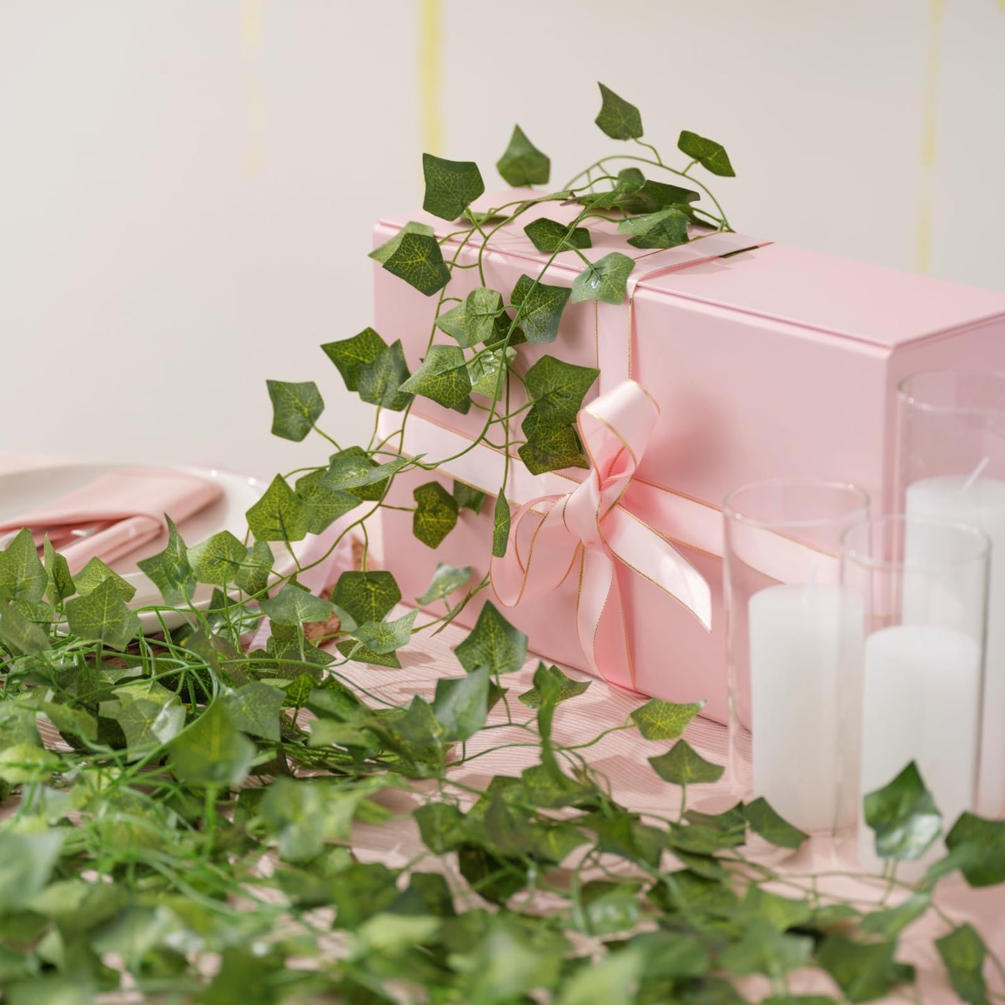 Artificial Ivy Garland – UV Resistant Fake Vine Hanging Leaves for Wall, Garden & Party Décor