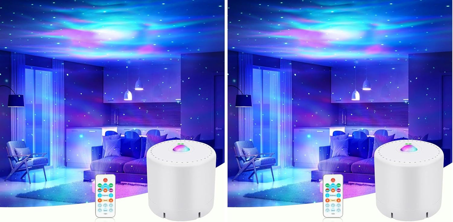 LED Star & Galaxy Projector – Night Light with Remote Control, Adjustable Brightness & Aurora Effect