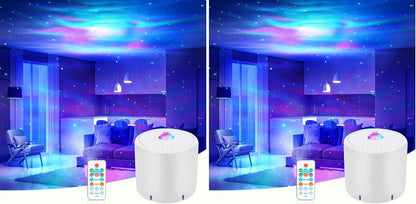LED Star & Galaxy Projector – Night Light with Remote Control, Adjustable Brightness & Aurora Effect