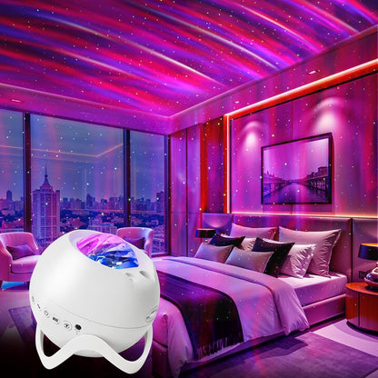 LED Star & Galaxy Projector – Night Light with Remote Control, Adjustable Brightness & Aurora Effect