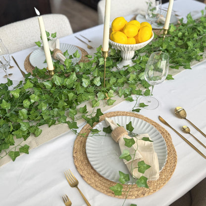 Artificial Ivy Garland – UV Resistant Fake Vine Hanging Leaves for Wall, Garden & Party Décor