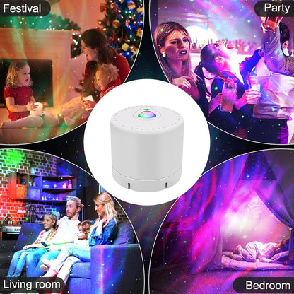 LED Star & Galaxy Projector – Night Light with Remote Control, Adjustable Brightness & Aurora Effect