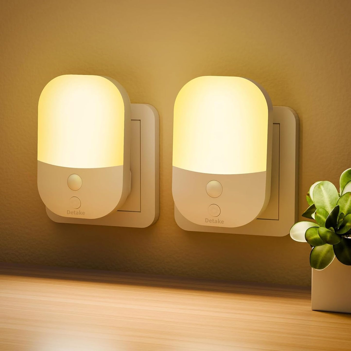 Smart LED Night Light – Auto Sensor & Adjustable Brightness