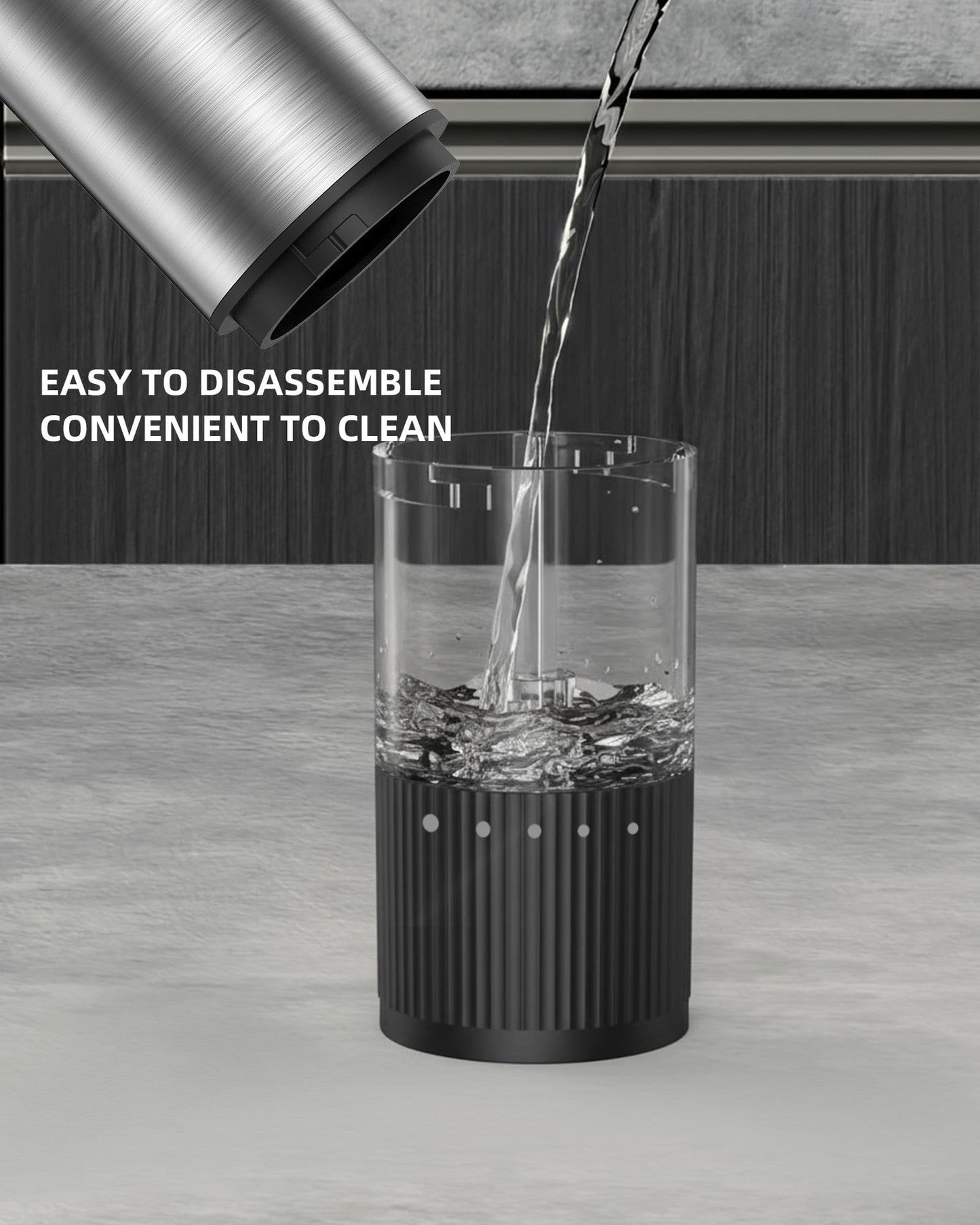 Electric Salt and Pepper Grinder with Adjustable Coarseness – One Hand Operation