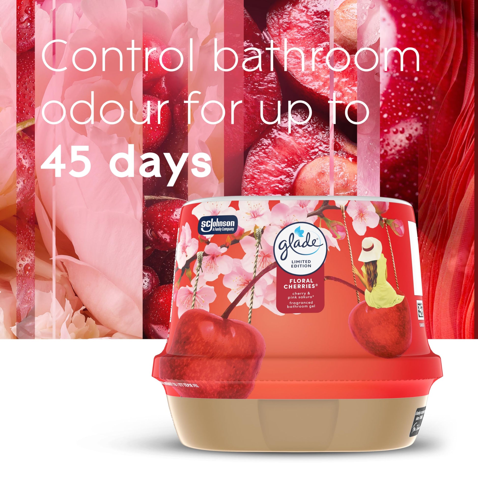 Floral Gel Air Freshener – Long Lasting Bathroom Odor Eliminator