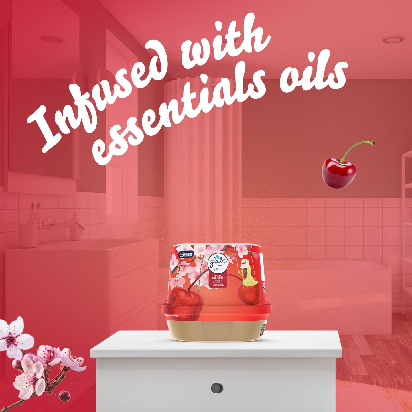 Floral Gel Air Freshener – Long Lasting Bathroom Odor Eliminator