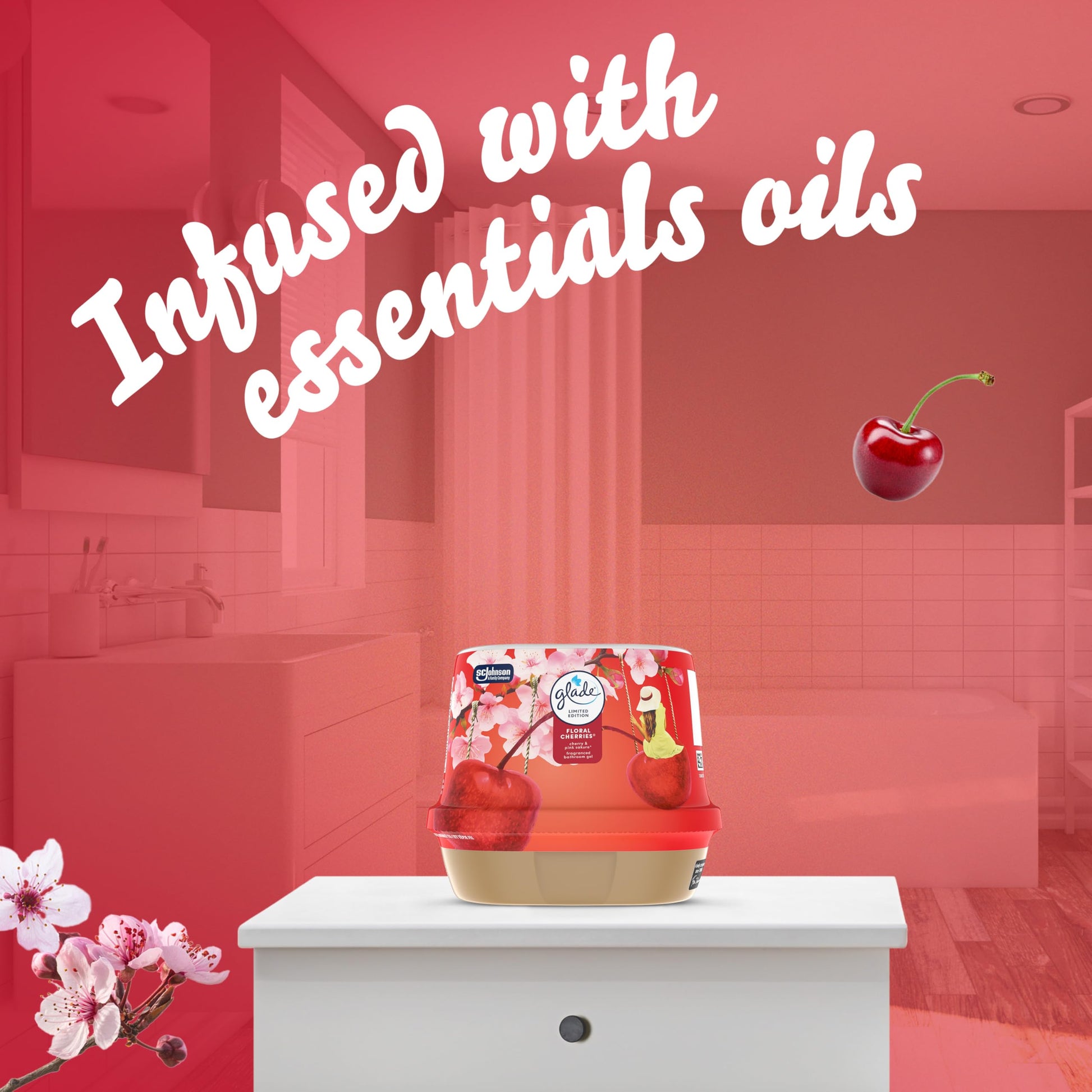 Floral Gel Air Freshener – Long Lasting Bathroom Odor Eliminator