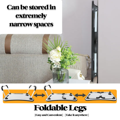 Foldable Laptop Bed Desk with Anti Slip Legs – Portable Table for Bed and Sofa
